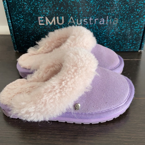 EMU Australia Jolie Kids Lavender slippers size 9 - Picture 2 of 5